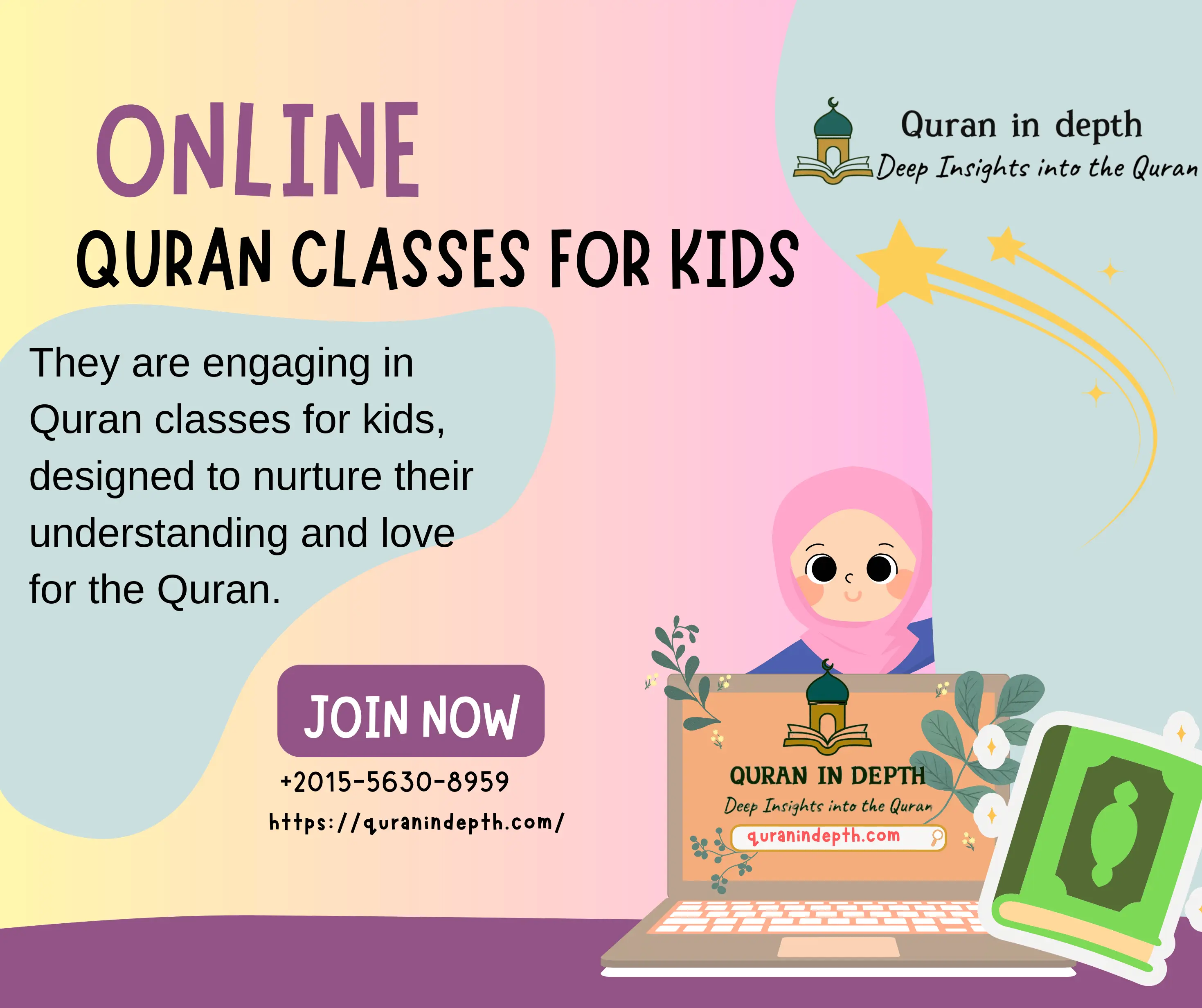 Quran In Depth official logo for best Quran courses online 2025